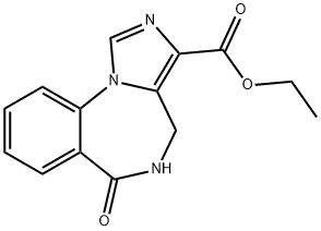 4H-Imidazo[1,5-a][1,4]benzodiazepine-3-carboxylic acid, 5,6-dihydro-6-oxo-, ethyl ester