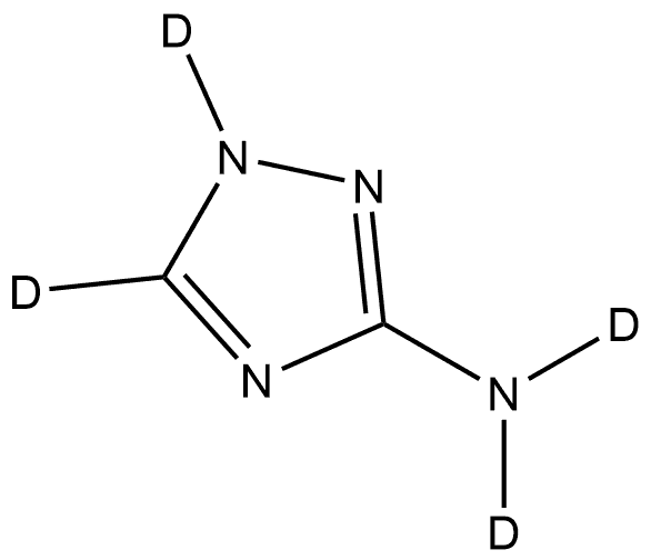 3-Amino-1,2,4-triazole-d4 Structure