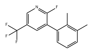 Pyridine, 3-(2,3-dimethylphenyl)-2-fluoro-5-(trifluoromethyl)- Struktur