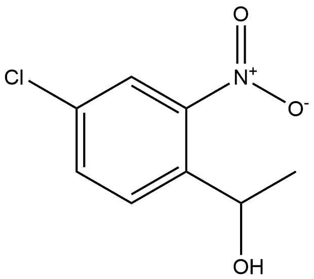 Benzenemethanol, 4-chloro-α-methyl-2-nitro- 结构式