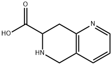 1,6-Naphthyridine-7-carboxylic acid, 5,6,7,8-tetrahydro- Struktur