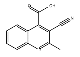 4-Quinolinecarboxylic acid, 3-cyano-2-methyl-