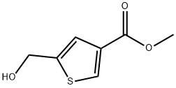 5-(羟甲基)噻吩-3-羧酸甲酯,78908-94-8,结构式