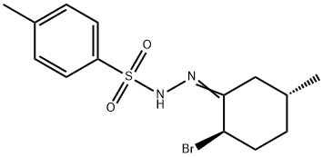 Benzenesulfonic acid, 4-methyl-, (2-bromo-5-methylcyclohexylidene)hydrazide, (2R-trans)- (9CI)