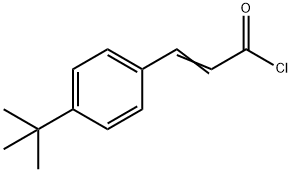 2-Propenoyl chloride, 3-[4-(1,1-dimethylethyl)phenyl]-,78974-03-5,结构式