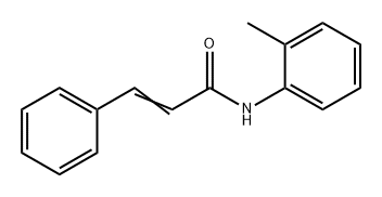 2-Propenamide, N-(2-methylphenyl)-3-phenyl- 化学構造式