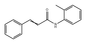 2-Propenamide, N-(2-methylphenyl)-3-phenyl-,78987-21-0,结构式