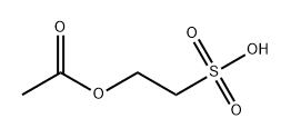 Ethanesulfonic acid, 2-(acetyloxy)- Structure