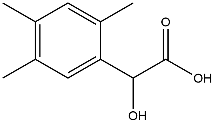 Benzeneacetic acid, α-hydroxy-2,4,5-trimethyl- Structure