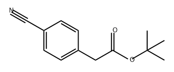 Benzeneacetic acid, 4-cyano-, 1,1-dimethylethyl ester Structure