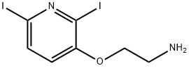 Ethanamine, 2-[(2,6-diiodo-3-pyridinyl)oxy]- Struktur