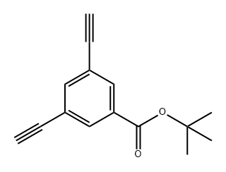 Benzoic acid, 3,5-diethynyl-, 1,1-dimethylethyl ester Structure