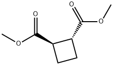 1,2-Cyclobutanedicarboxylic acid, dimethyl ester, (1R-trans)- (9CI) Structure