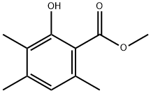 Benzoic acid, 2-hydroxy-3,4,6-trimethyl-, methyl ester Struktur
