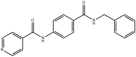 N-(4-(Benzylcarbamoyl)phenyl)isonicotinamide Structure