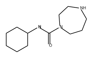 1H-1,4-Diazepine-1-carboxamide, N-cyclohexylhexahydro- 结构式