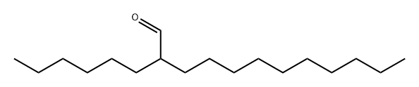 Dodecanal, 2-hexyl- Structure