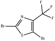 Thiazole, 2,5-dibromo-4-(trifluoromethyl)- Structure