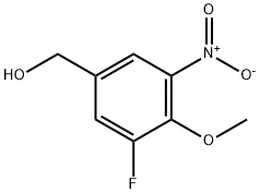 (3-氟-4-甲氧基-5-硝基苯基)甲醇, 792936-51-7, 结构式