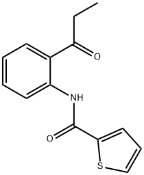 2-?Thiophenecarboxamide?, N-?[2-?(1-?oxopropyl)?phenyl]?- Structure