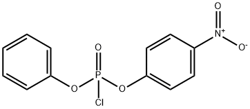 Phosphorochloridic acid, 4-nitrophenyl phenyl ester Struktur