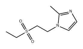 1H-Imidazole, 1-[2-(ethylsulfonyl)ethyl]-2-methyl- Structure