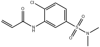 N-(2-氯-5-(N,N-二甲基氨基磺酰基)苯基)丙烯酰胺, 793719-01-4, 结构式