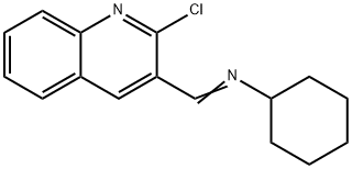 1-(2-chloroquinolin-3-yl)-N-cyclohexylmethanimin e 结构式