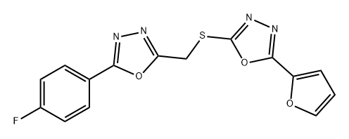 793729-44-9 2-(4-氟苯基)-5-(((5-(呋喃-2-基)-1,3,4-恶二唑-2-基)硫基)甲基)-1,3,4-恶二唑