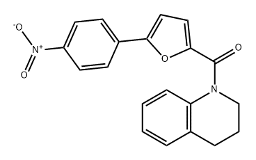 Methanone, (3,4-dihydro-1(2H)-quinolinyl)[5-(4-nitrophenyl)-2-furanyl]- Structure
