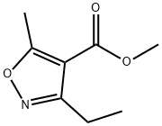 4-Isoxazolecarboxylic acid, 3-ethyl-5-methyl-, methyl ester Struktur