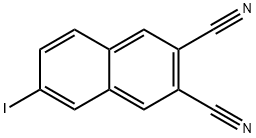 2,3-Naphthalenedicarbonitrile, 6-iodo- Structure