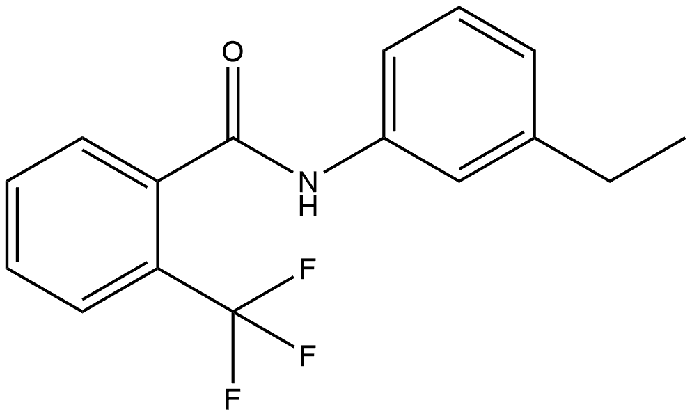 N-(3-Ethylphenyl)-2-(trifluoromethyl)benzamide Structure