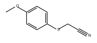 Acetonitrile, 2-[(4-methoxyphenyl)thio]- Struktur
