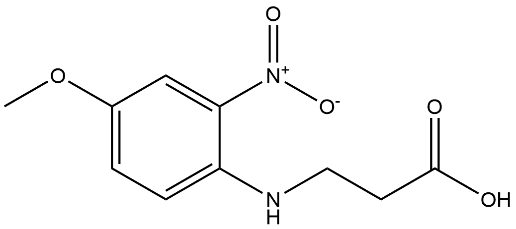 β-Alanine, N-(4-methoxy-2-nitrophenyl)-,79514-58-2,结构式