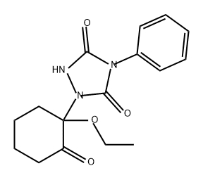1,2,4-Triazolidine-3,5-dione, 1-(1-ethoxy-2-oxocyclohexyl)-4-phenyl-