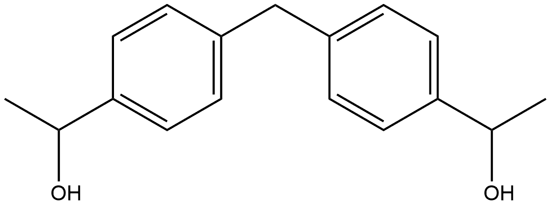 Benzenemethanol, 4,4'-methylenebis[α-methyl- Struktur