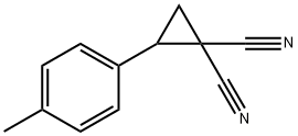 1,1-Cyclopropanedicarbonitrile, 2-(4-methylphenyl)- 化学構造式