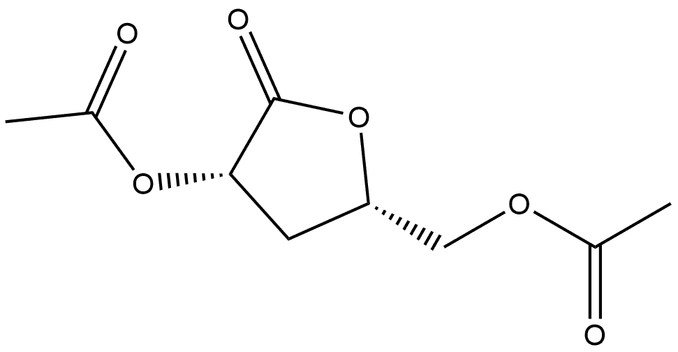 D-threo-Pentonic acid, 3-deoxy-, γ-lactone, 2,5-diacetate,79580-65-7,结构式