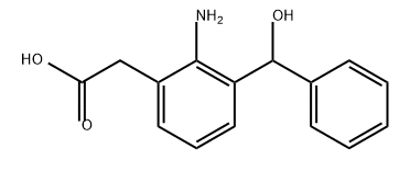 Benzeneacetic acid, 2-amino-3-(hydroxyphenylmethyl)- Struktur