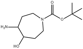 tert-butyl 4-amino-5-hydroxyazepane-1-carboxylate Structure