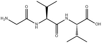 L-Valine, glycyl-L-valyl- Struktur