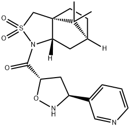 Methanone, [(3S,5S)-3-(3-pyridinyl)-5-isoxazolidinyl][(3aR,6S,7aS)-tetrahydro-8,8-dimethyl-2,2-dioxido-3H-3a,6-methano-2,1-benzisothiazol-1(4H)-yl]-