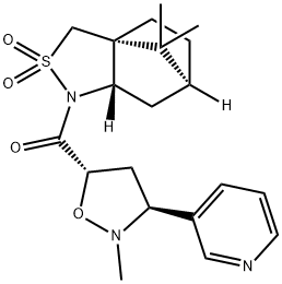 Methanone, [(3S,5S)-2-methyl-3-(3-pyridinyl)-5-isoxazolidinyl][(3aR,6S,7aS)-tetrahydro-8,8-dimethyl-2,2-dioxido-3H-3a,6-methano-2,1-benzisothiazol-1(4H)-yl]-