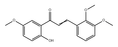 2-Propen-1-one, 3-(2,3-dimethoxyphenyl)-1-(2-hydroxy-5-methoxyphenyl)- Struktur