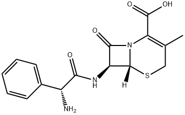 5-Thia-1-azabicyclo[4.2.0]oct-2-ene-2-carboxylic acid, 7-[[(2R)-aminophenylacetyl]amino]-3-methyl-8-oxo-, (6R,7S)- (9CI) Struktur