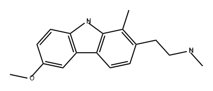9H-Carbazole-2-ethanamine, 6-methoxy-N,1-dimethyl-,79853-92-2,结构式