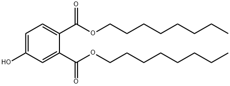 1,2-Benzenedicarboxylic acid, 4-hydroxy-, 1,2-dioctyl ester Structure