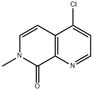 1,7-Naphthyridin-8(7H)-one, 4-chloro-7-methyl- Struktur