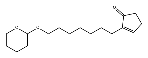 2-Cyclopenten-1-one, 2-[7-[(tetrahydro-2H-pyran-2-yl)oxy]heptyl]- Structure